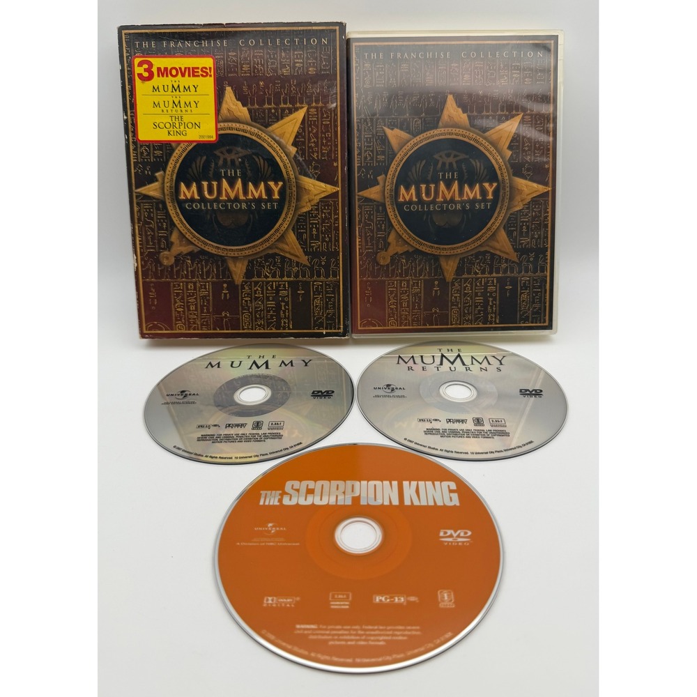 The‎ Mummy Collectors Set DVD Franchise Collection 3 Movies Scorpion King N064